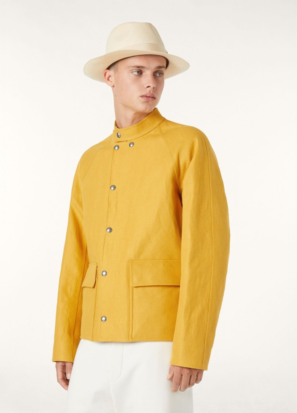 Loro Piana o1srvl11e0526 FAP0866 Eliott Blouson Jacket in Yellow Size US XL / EU 56 / 4 - 5 Thumbnail