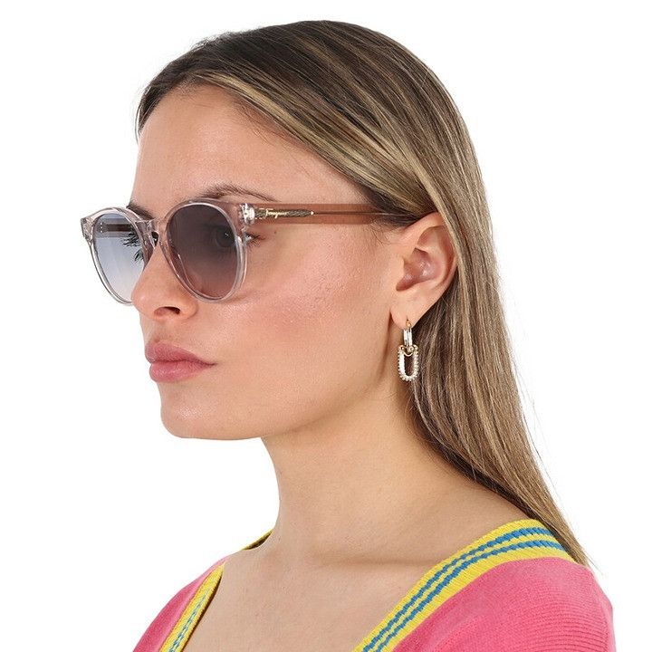 Salvatore Ferragamo Salvatore Ferragamo SF1068S 260 Sunglasses Nude Round Frame Size ONE SIZE - 3 Thumbnail