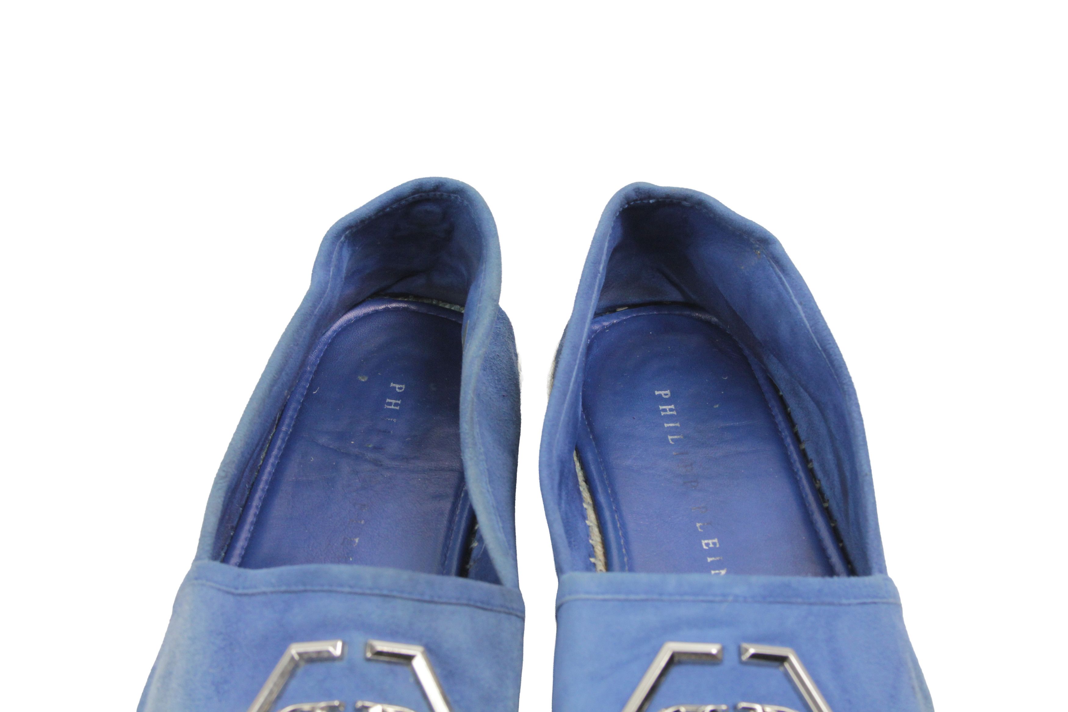 Philipp Plein Skull Logo Y2K Suede Espadrilles Size US 10 / EU 43 - 14 Thumbnail