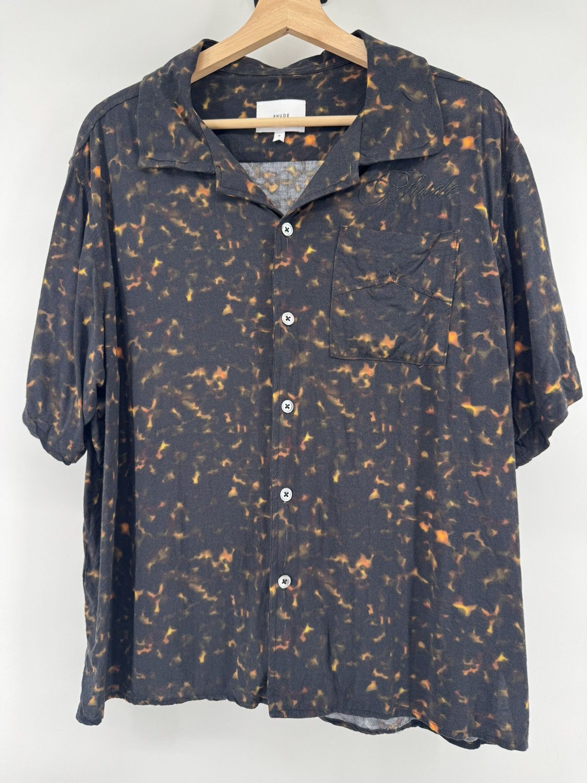 Rhude Rhude Rayon Tortoise Shirt Size Medium Size US M / EU 48-50 / 2 - 1 Thumbnail