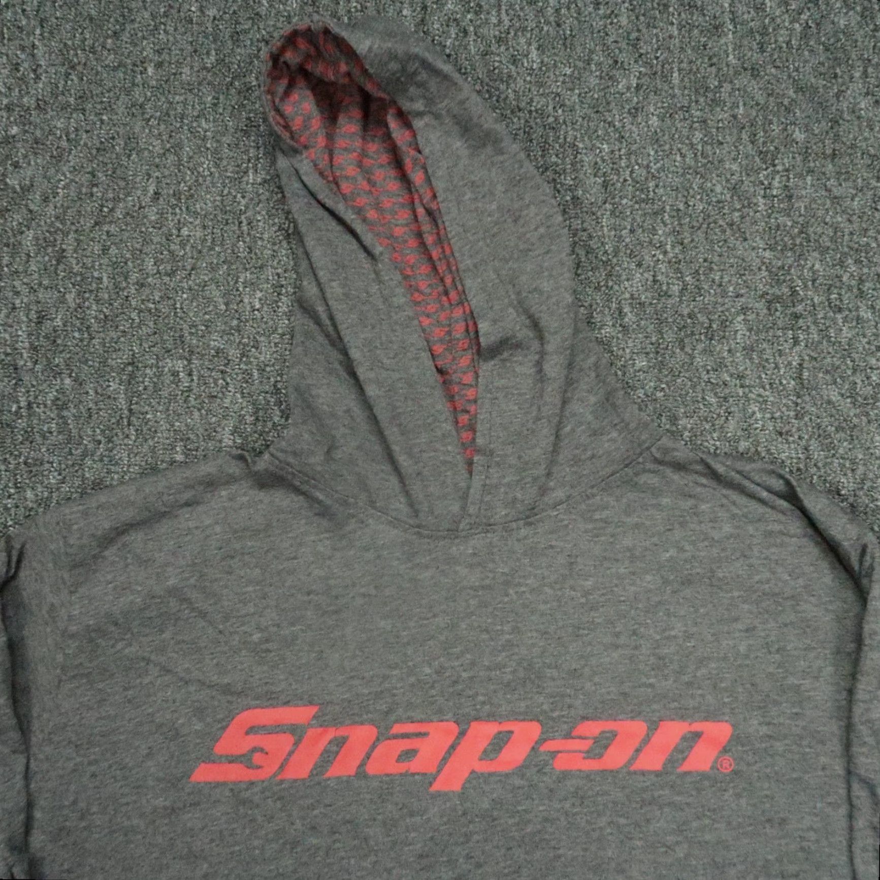 Vintage Snap On Hoodie Mens Large Gray Pullover Hoody Lightweight Size US L / EU 52-54 / 3 - 2 Thumbnail
