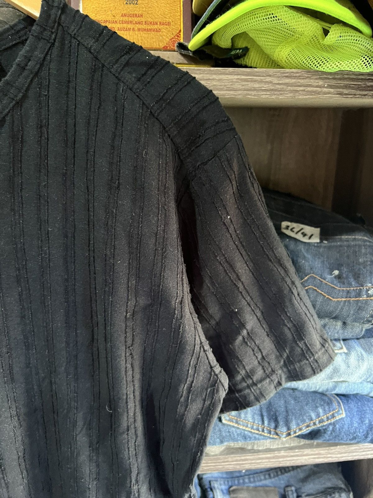 Kansai Yamamoto 🔥Vintage Kansai Yamamoto Homme Black Tees Size US M / EU 48-50 / 2 - 6 Thumbnail