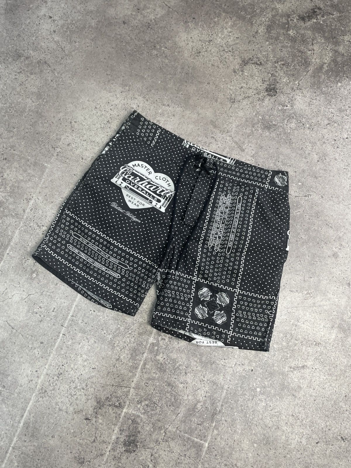 Carhartt × Vintage Vintage Y2K Carhartt Overalls 25 Years Slam Jam Cargo Shorts Size US 32 / EU 48 - 4 Thumbnail
