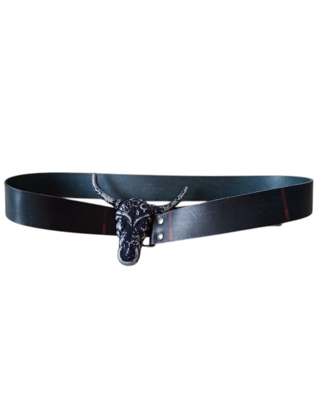 Alexander McQueen BULL HEAD LEATHER BELT Size ONE SIZE - 2 Thumbnail