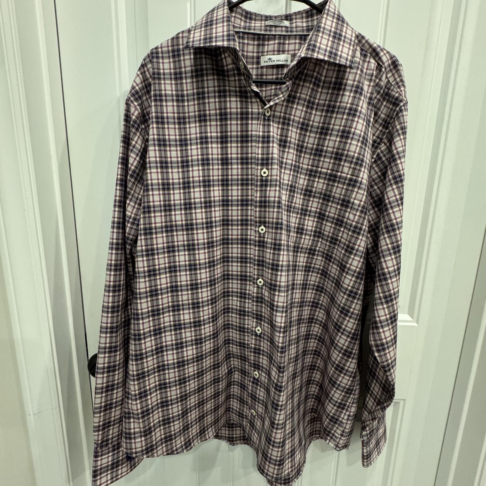 Peter Millar Peter Millar XL Plaid Button-Up Shirt Size US XL / EU 56 / 4 - 2 Thumbnail