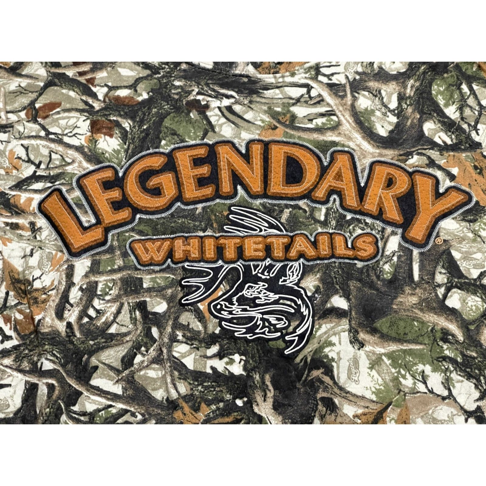 Vintage Legendary Whitetails Shirt Mens Size Small Brown Green Camouflage T-Shirt Casual Short Sleeve Regular Fit Vintage No N/A Size S / US 4 / IT 40 - 5 Thumbnail