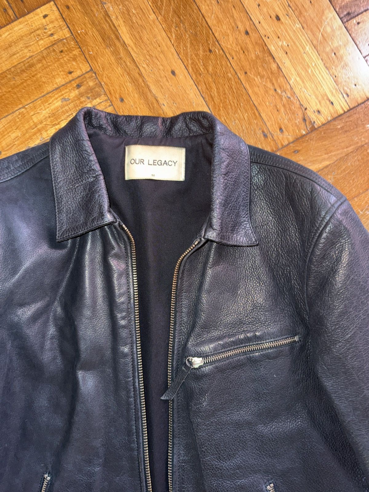 Our Legacy Our Legacy Black Leather Jacket Size US M / EU 48-50 / 2 - 2 Thumbnail
