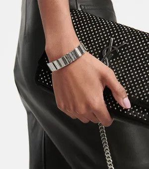 Saint Laurent Paris o1la1rc1a0525 Size: OS / 713768 Odeon Rhinestone Bracelet Size ONE SIZE - 4 Thumbnail