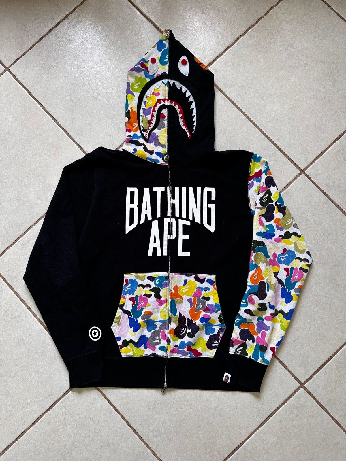 Bape Bape Shark NYC Multi Camo Logo Jacket Size US L / EU 52-54 / 3 - 2 Thumbnail