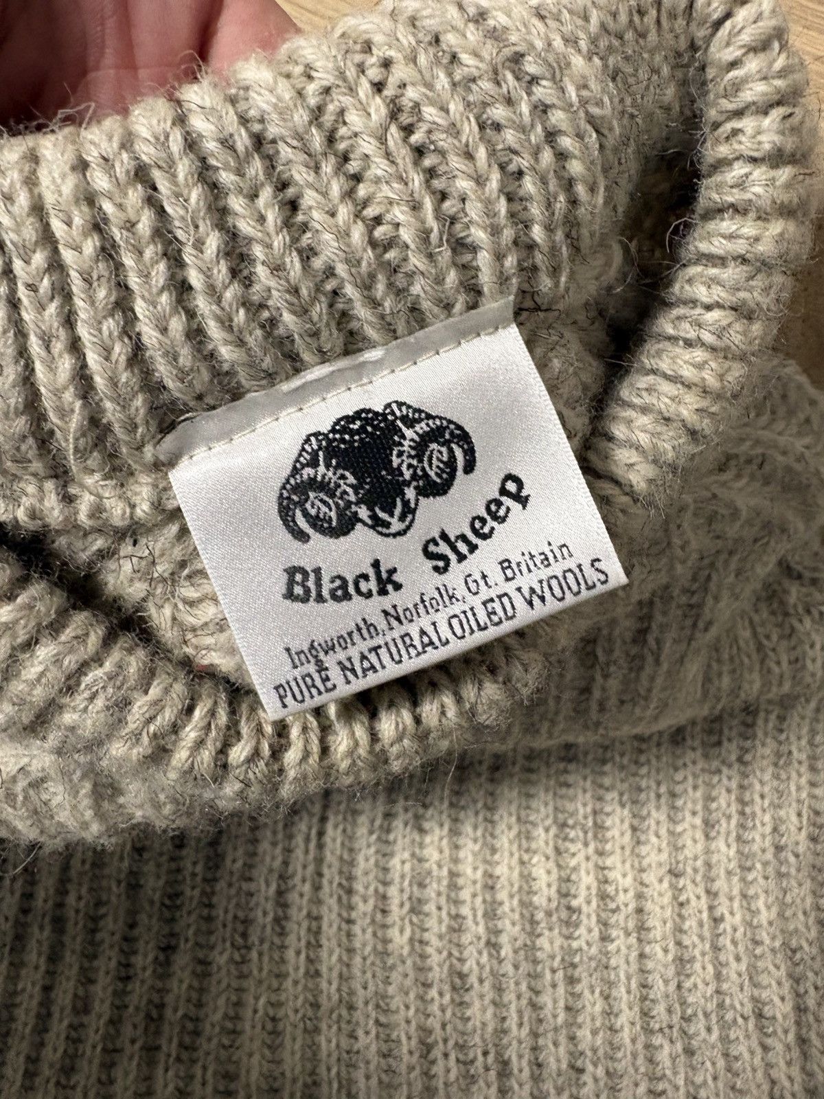 Black Sheep Black Sheep Pure Natural Oiled Wool Gt.Britain Sweater Sz: L Size US L / EU 52-54 / 3 - 3 Thumbnail