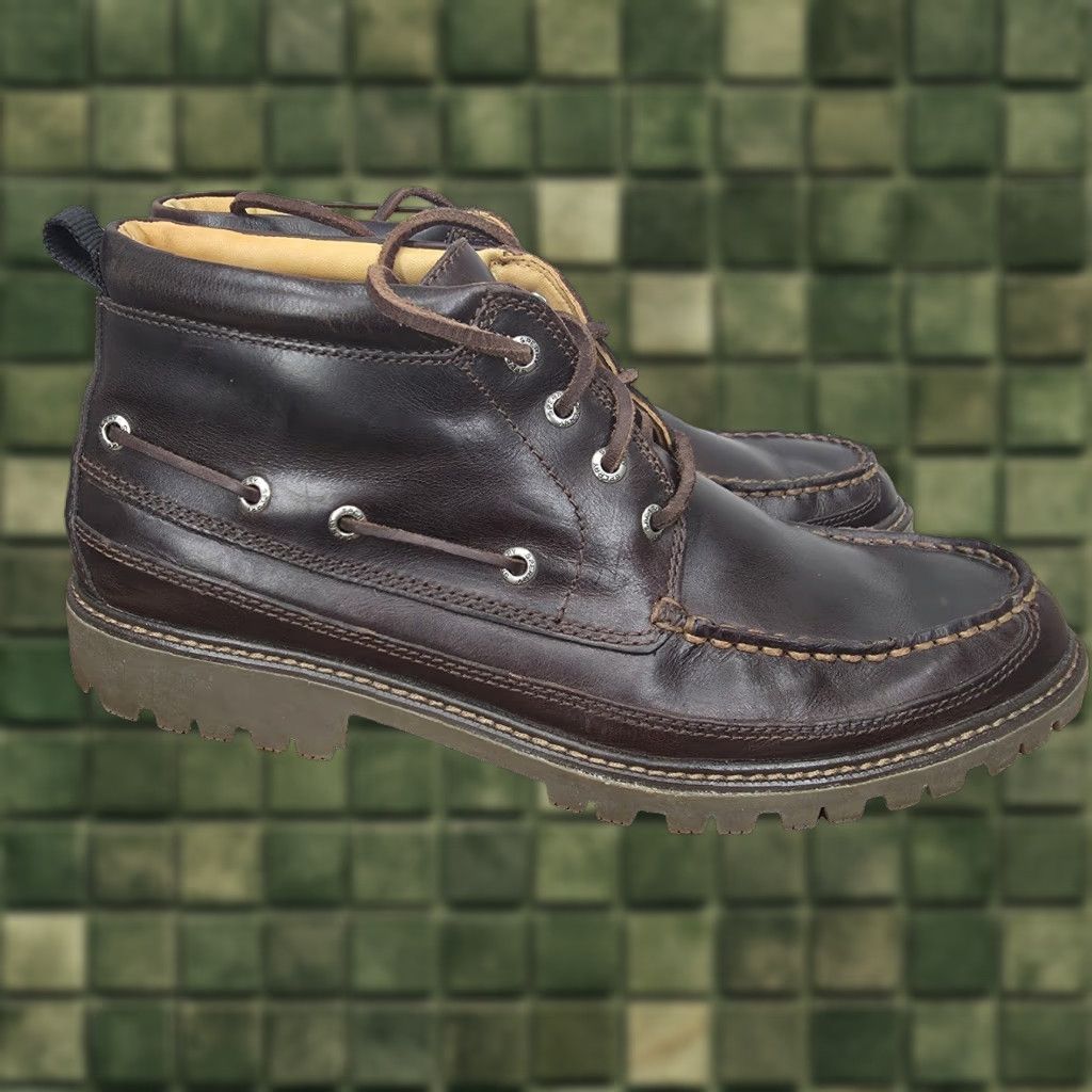 Sperry Sperry Top Sider Gold Cup Chukka Boots Men 10.5 Brown Leather Lug Sole M Black? Size US L / EU 52-54 / 3 - 1 Thumbnail