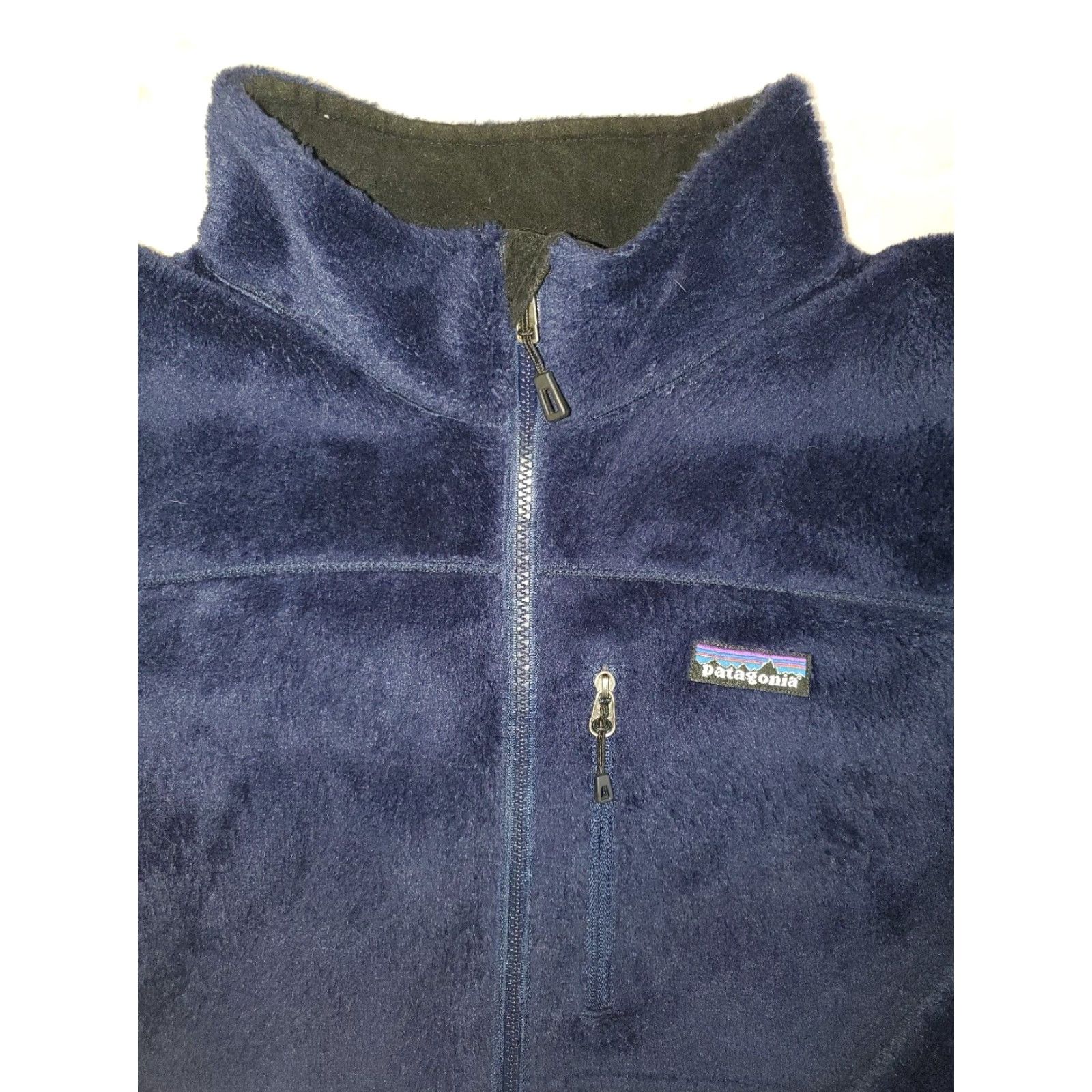 Patagonia VINTAGE Patagonia R2 Fleece Jacket Polartec Lined Full Zip Mens XL Blue Size US XL / EU 56 / 4 - 3 Thumbnail
