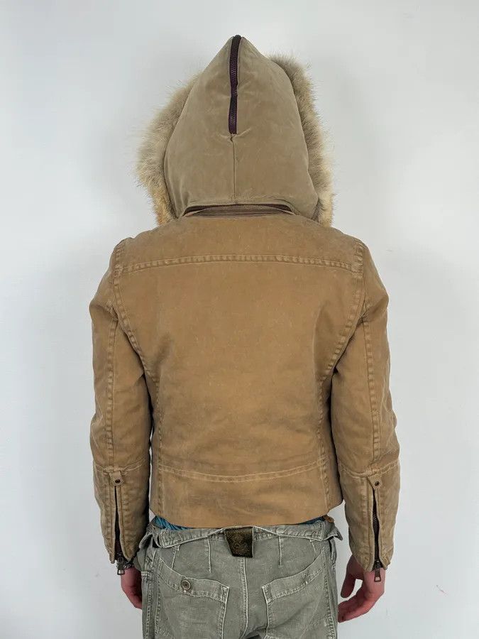 Dsquared2 AW2002 Dsquared2 Fur Hooded Beige Jacket Size US M / EU 48-50 / 2 - 5 Thumbnail