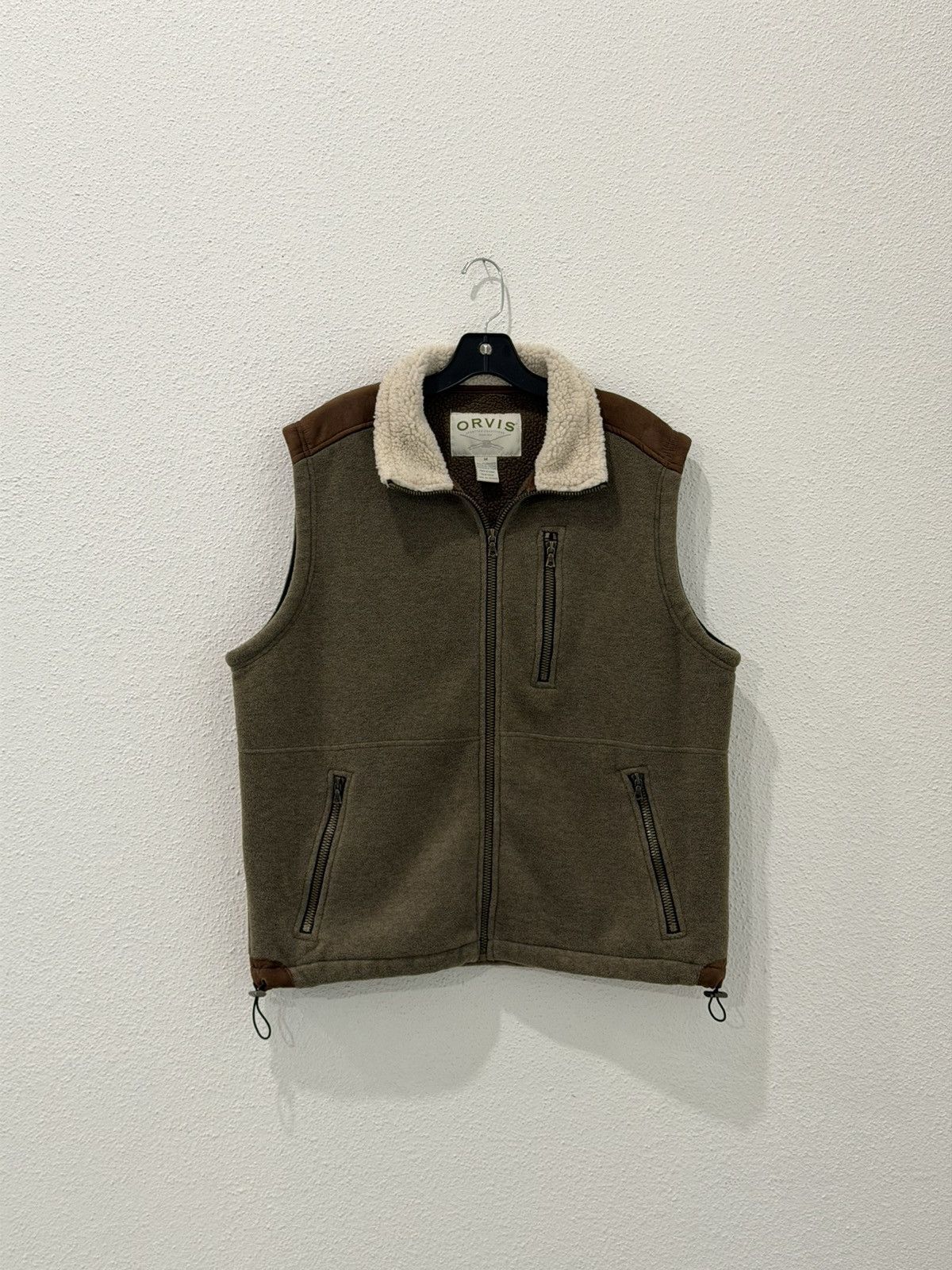 Orvis Orvis Leather Trim Pile Fleece Sherpa Vest Size Medium Size US M / EU 48-50 / 2 - 1 Thumbnail