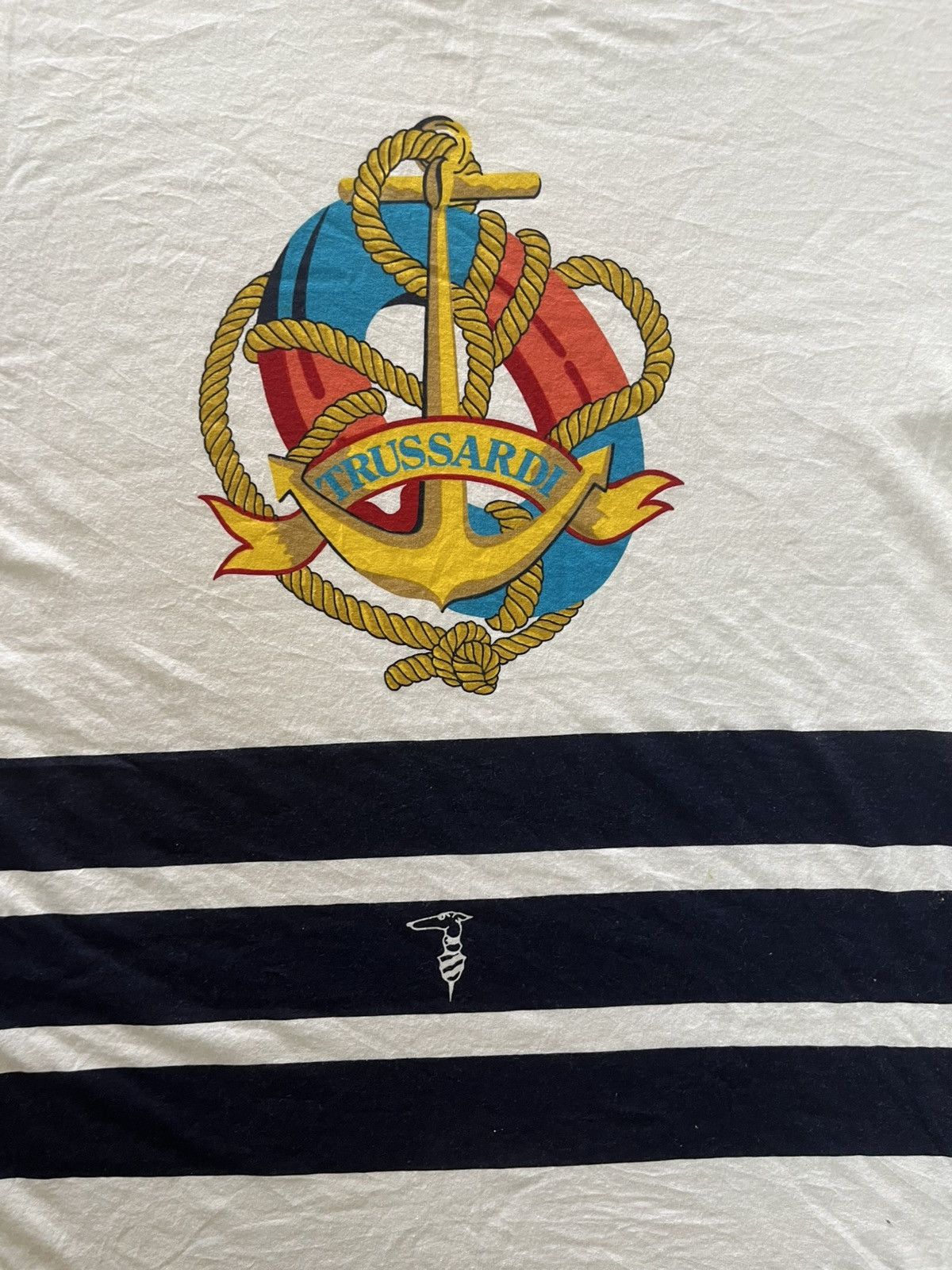 Trussardi Vintage 80s made in italy trussardi tshirt Size US M / EU 48-50 / 2 - 2 Thumbnail