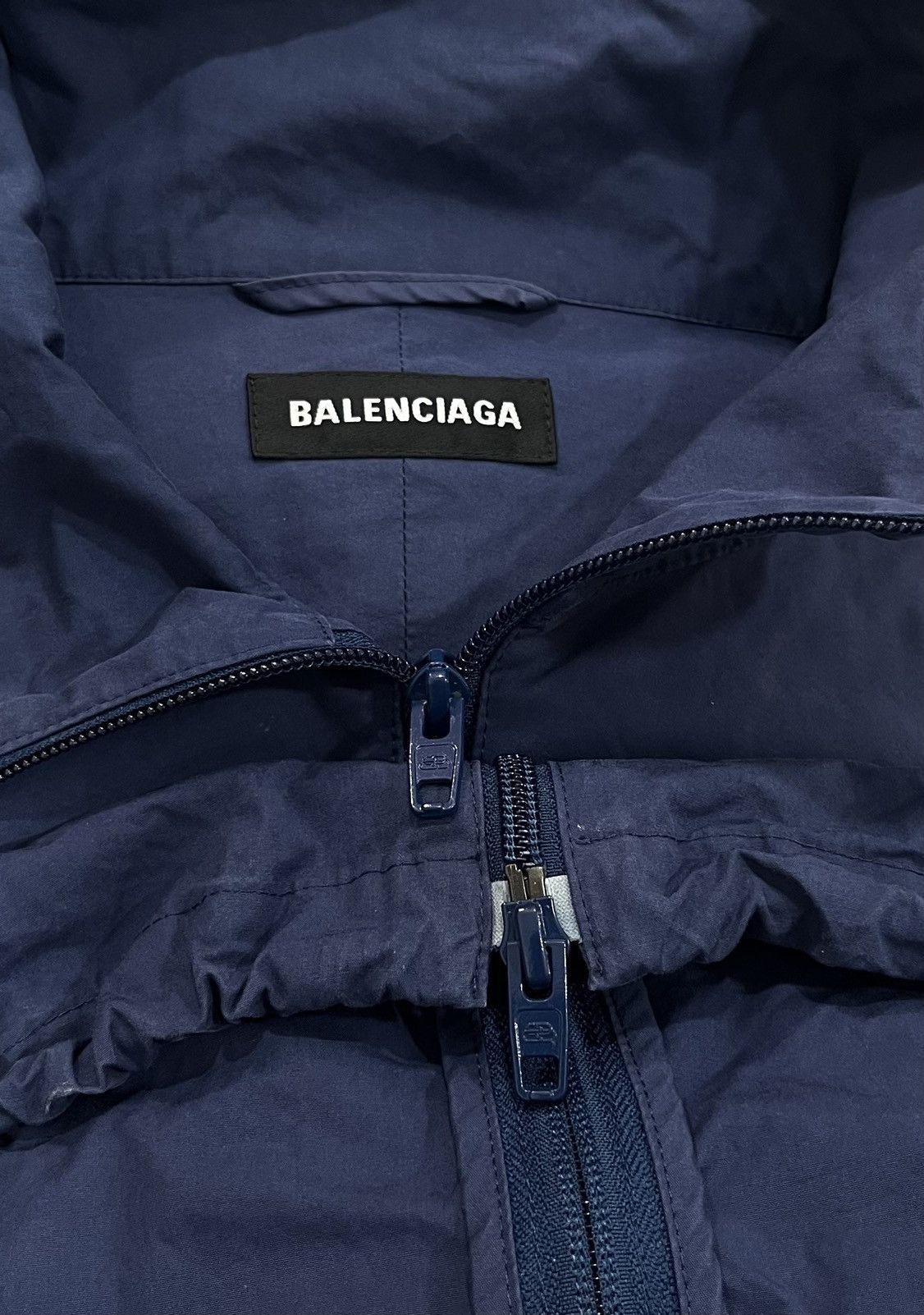 Balenciaga 🛎️Need gone🛎️ Balenciaga Blue White Zip-up Jacket Size US XL / EU 56 / 4 - 5 Thumbnail