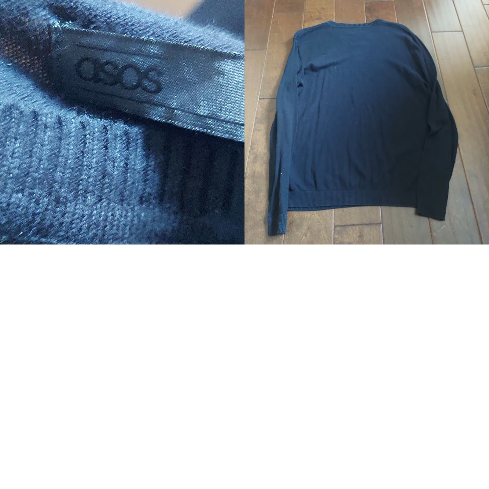 Asos ASOS Navy Blue Long Sleeve Sweater - Size L Men Crew Neck Pullover Knit Cotton Lightweight Fall Winter Size US L / EU 52-54 / 3 - 10 Thumbnail