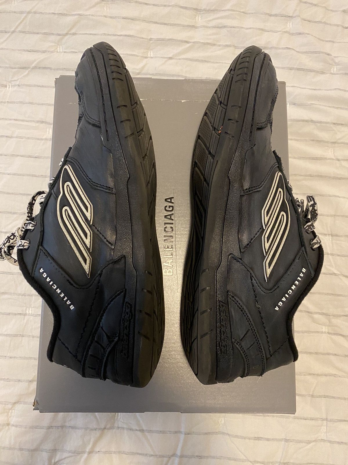 Balenciaga Balenciaga Hamptons Sneaker Black Sz46 Size US 13 / EU 46 - 12 Thumbnail
