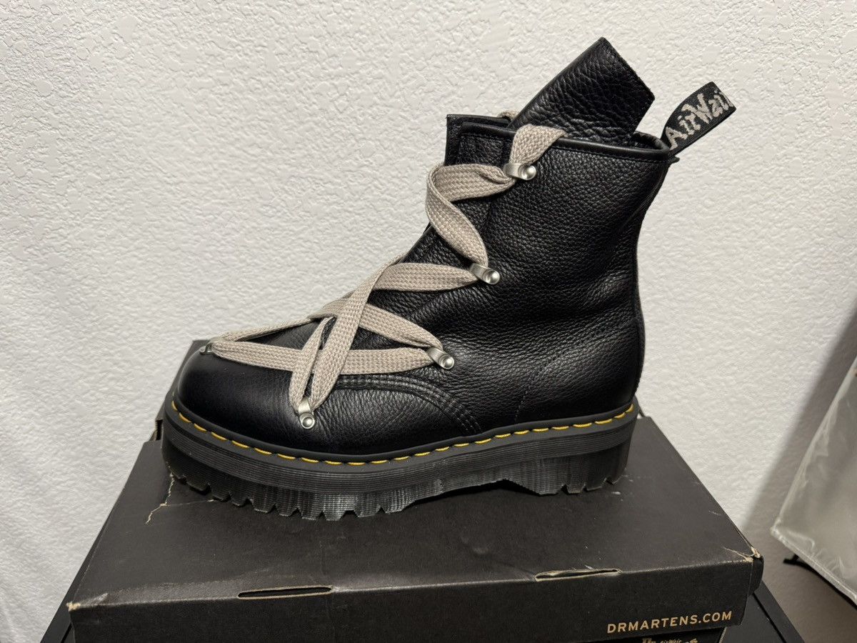 Dr. Martens × Rick Owens Rick Owens x Dr. Martens quad sole jumbo lace Size US 12 / EU 45 - 4 Thumbnail