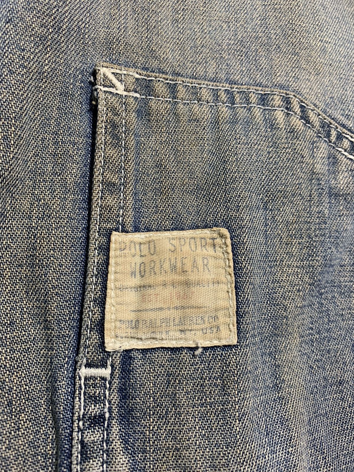 Polo Ralph Lauren 🔥VTG POLO SPORT WORKWEAR DENIM CHORE JACKET Size US L / EU 52-54 / 3 - 10 Thumbnail