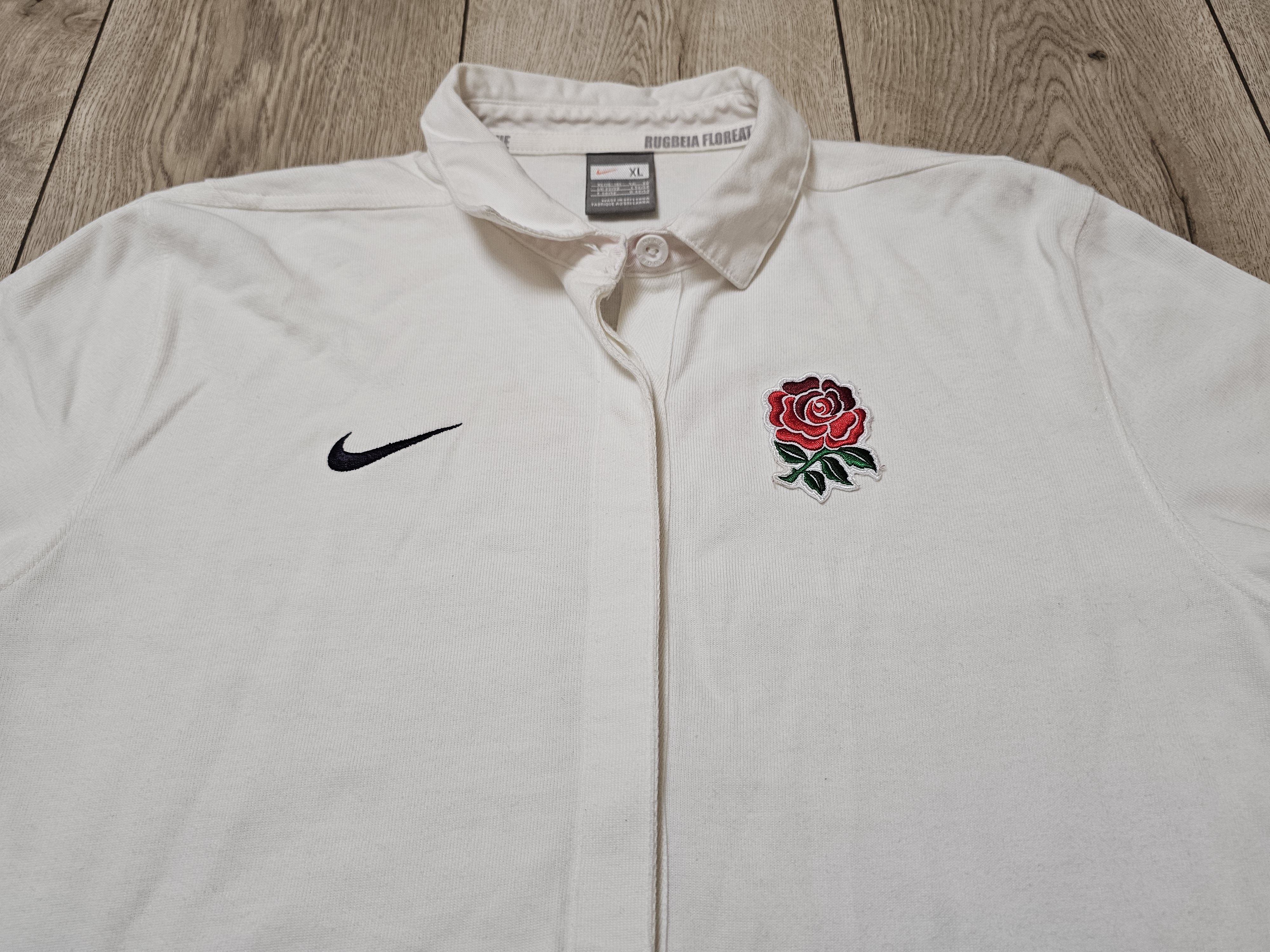 Nike ENGLAND RUGBY VINTAGE LONG JERSEY SHIRT RUGBY JERSEY Size US L / EU 52-54 / 3 - 3 Thumbnail