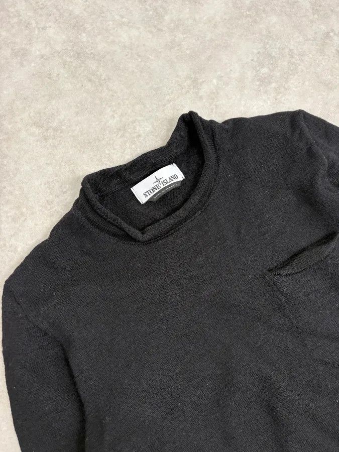 Stone Island 2000s Stone Island Classic Minimalist Black Sweater Size US S / EU 44-46 / 1 - 6 Thumbnail