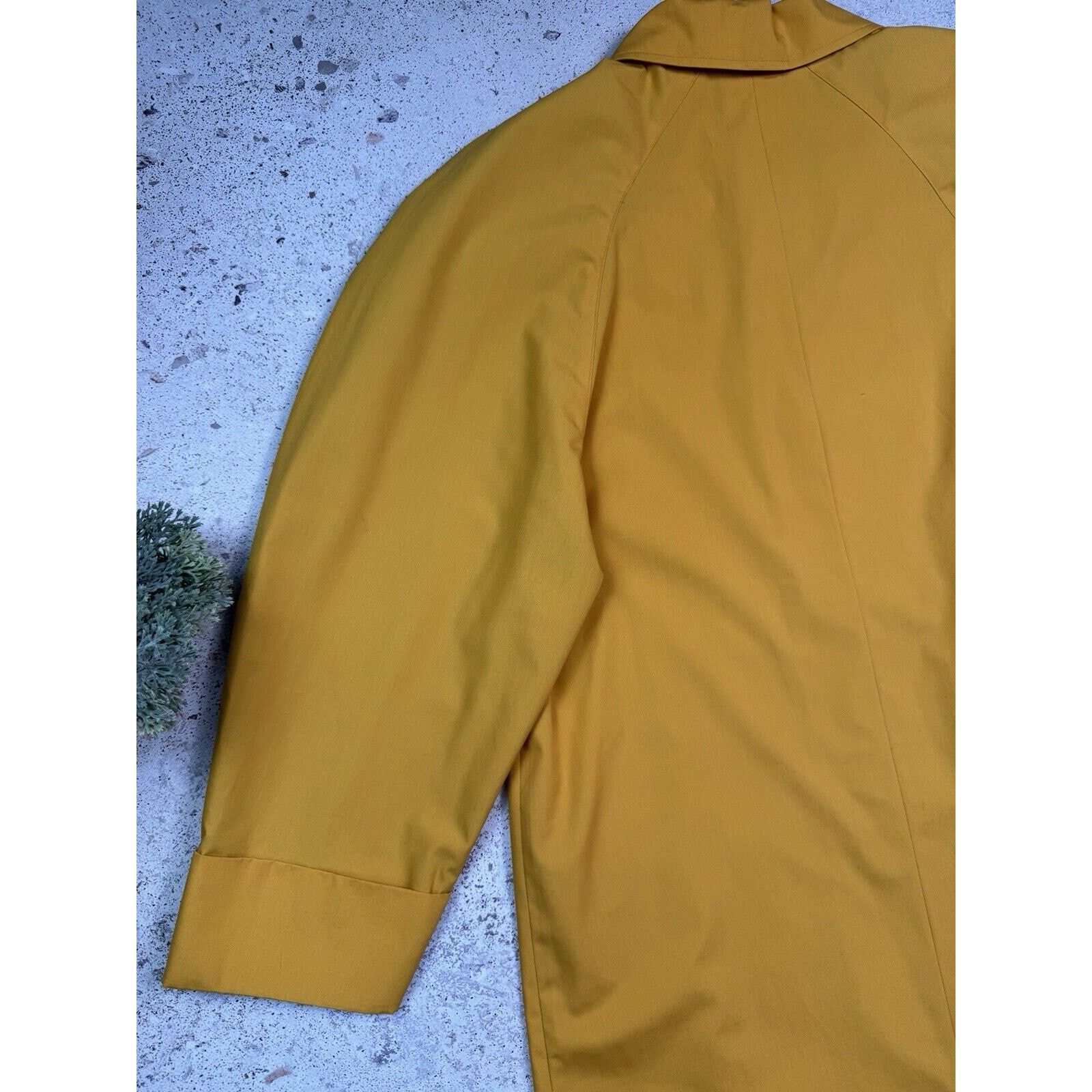 Vintage Vintage 90s 80s Christian Aujard Yellow Trench Coat Size 38 Size M / US 6-8 / IT 42-44 - 12 Thumbnail