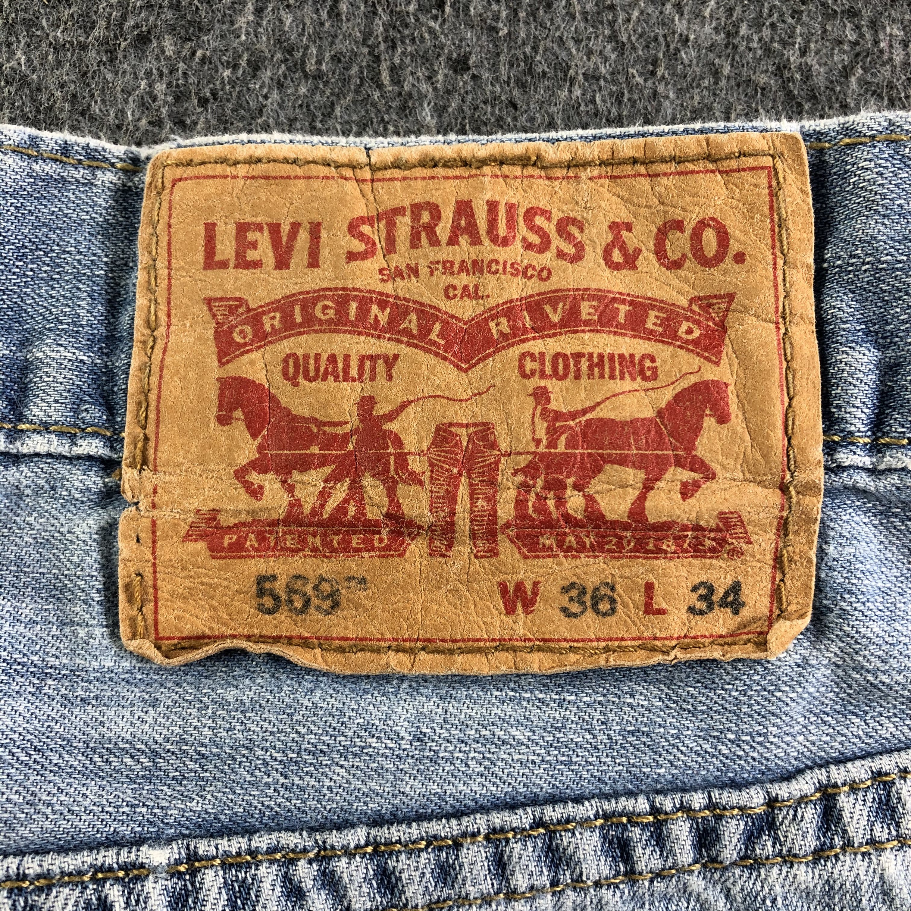 Levi's Vintage Light Wash Levis 569 Jeans-J4396 Size US 38 / EU 54 - 5 Thumbnail