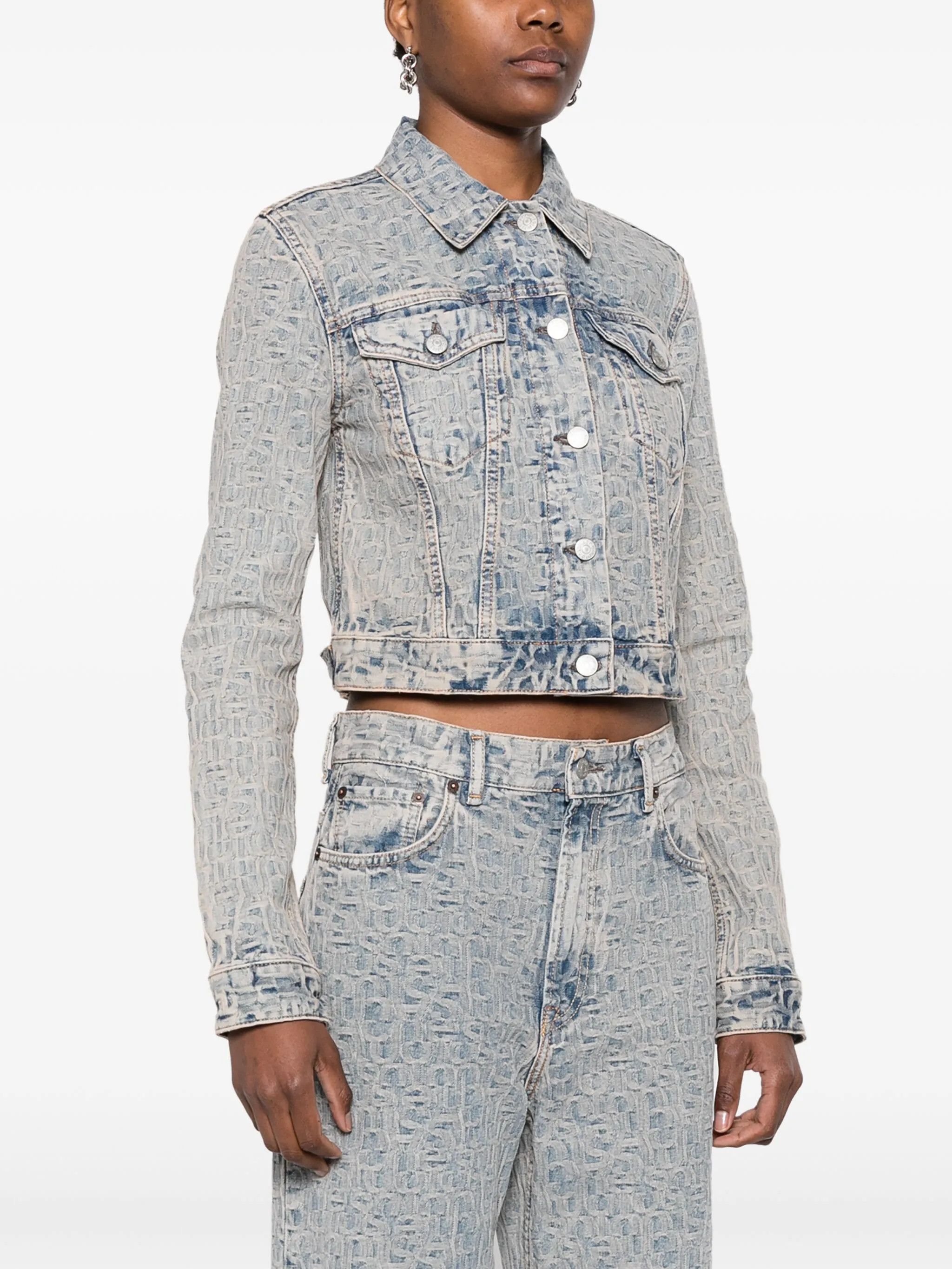 Acne Studios o1y0725 Denim Jacket in Light Blue Size S / US 4 / IT 40 - 2 Thumbnail