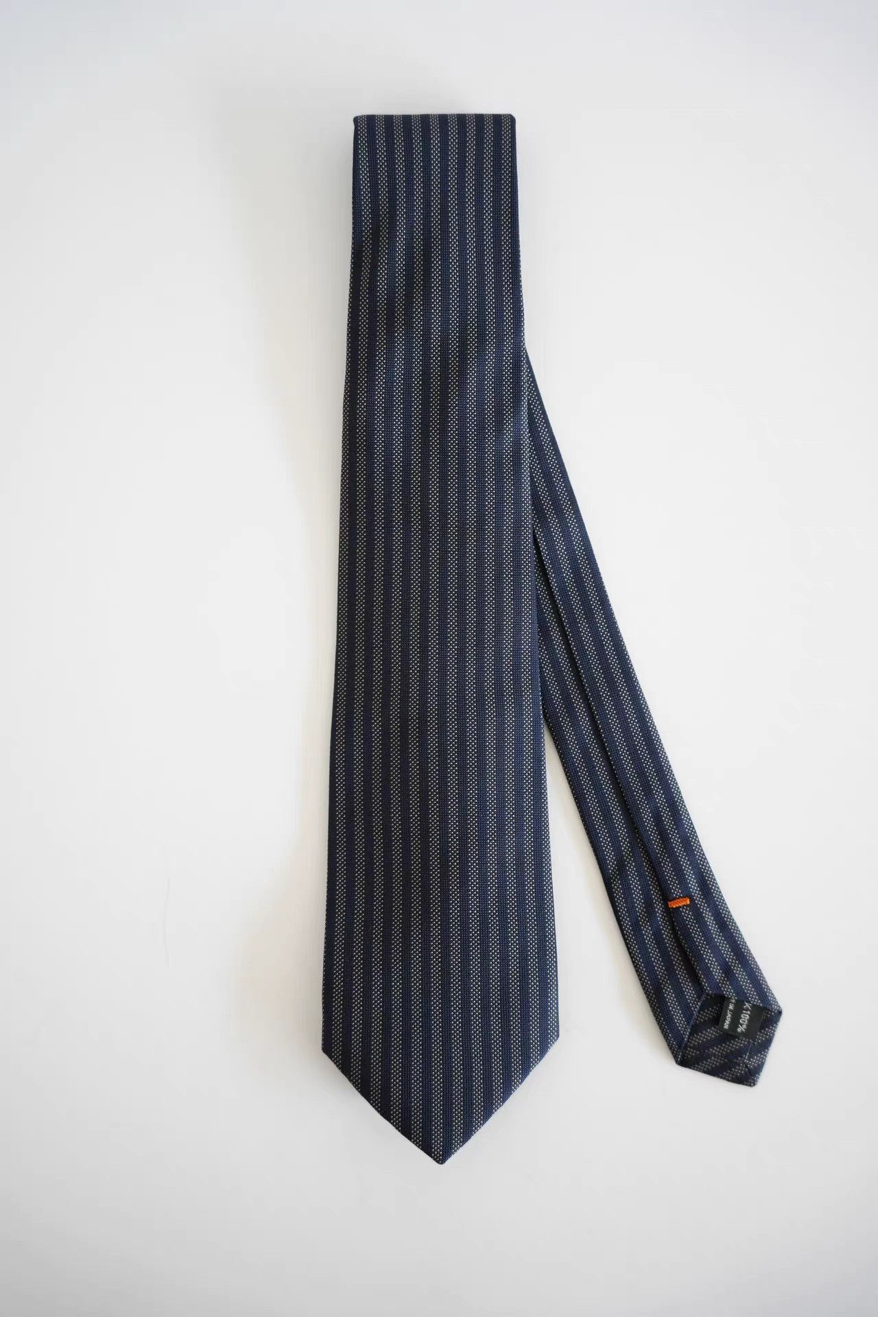Yohji Yamamoto Yohji Yamamoto Blue & White Dot Silk Tie K4 Size ONE SIZE - 1 Thumbnail