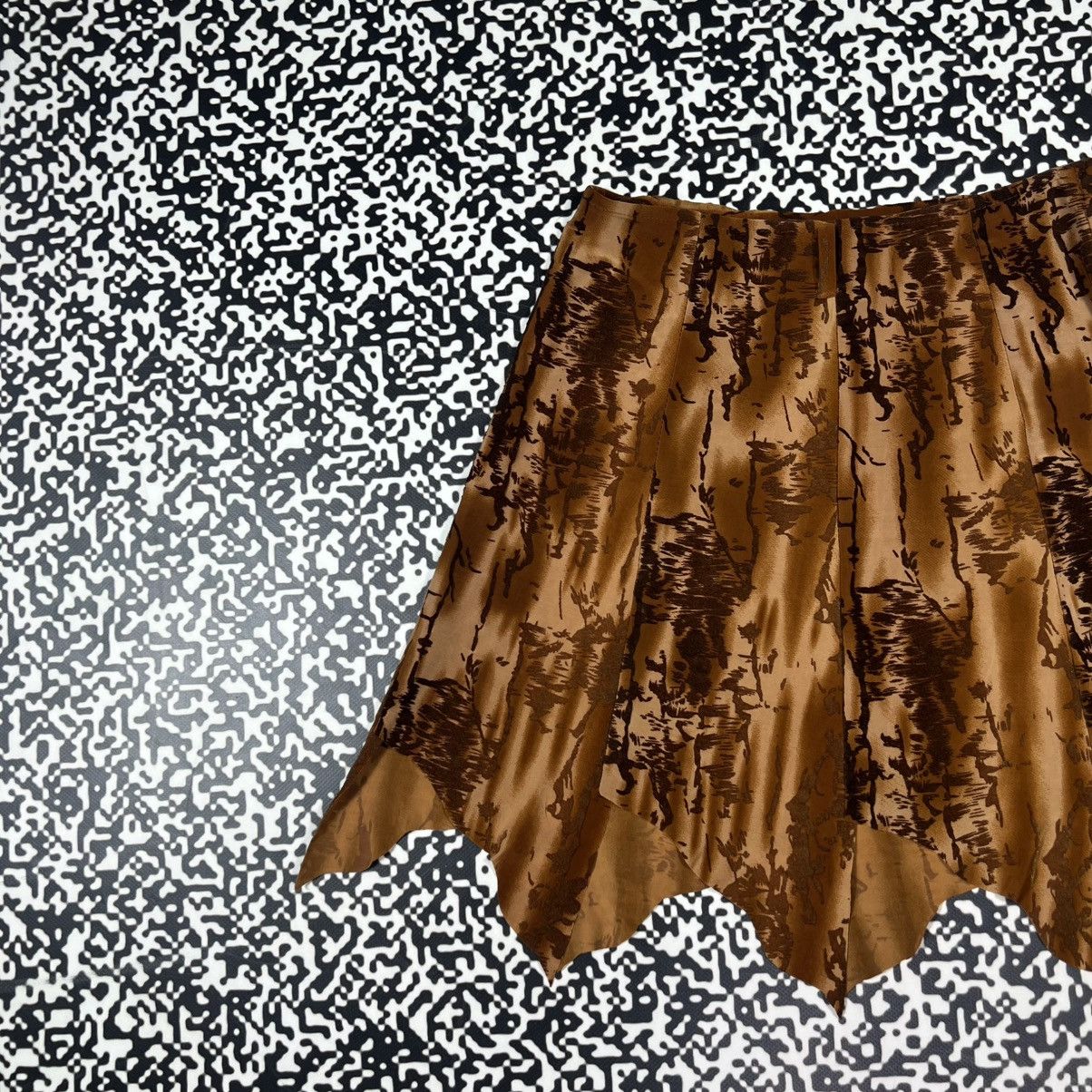 Japanese Brand Vintage Y2K Japanese Flared Mini Skirt Retro 90s Style Size 27" / US 4 / IT 40 - 5 Thumbnail