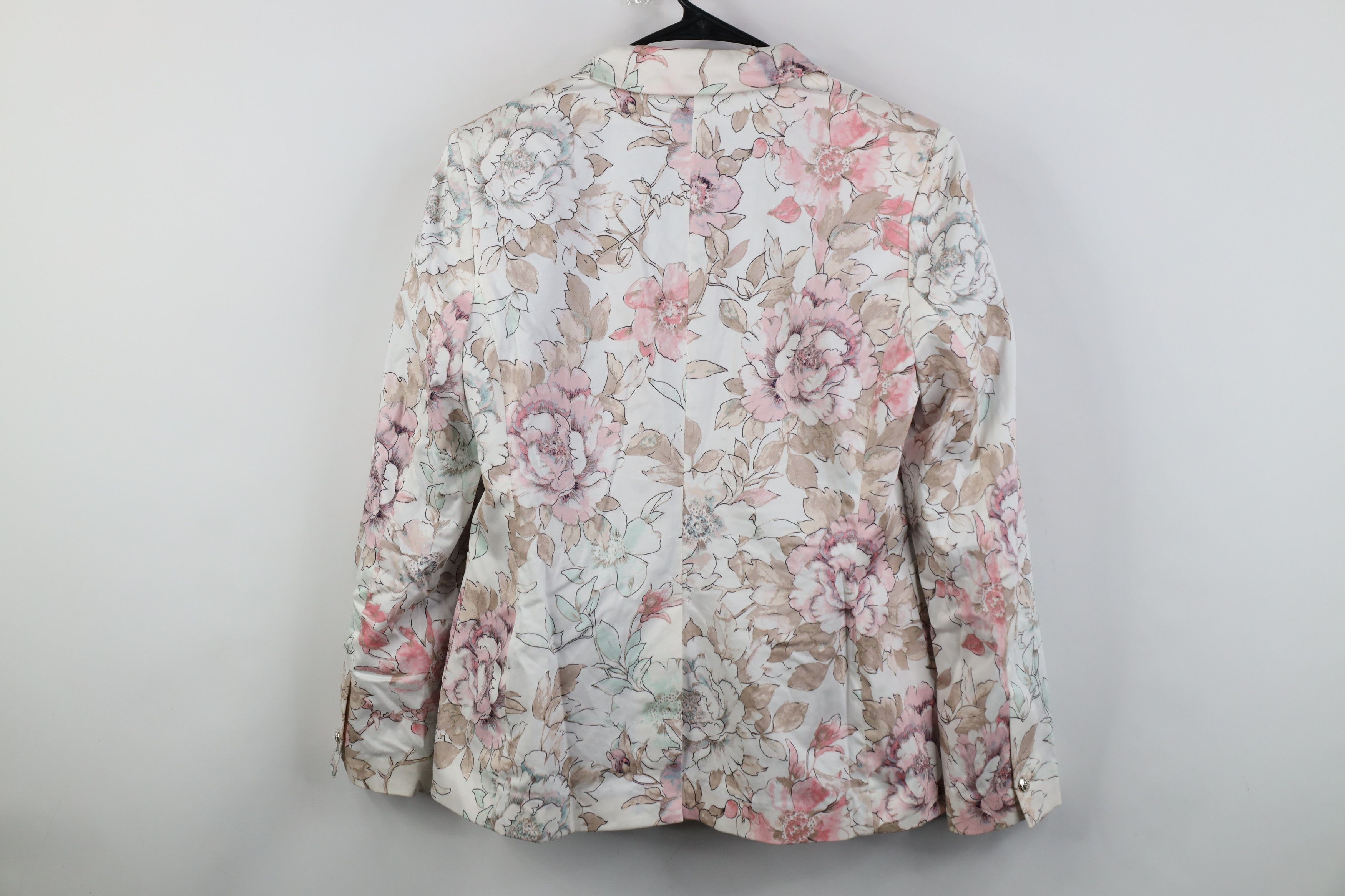 Tommy Hilfiger Tommy Hilfiger Floral One Button Suit Coat Blazer Jacket Size L / US 10 / IT 46 - 13 Thumbnail