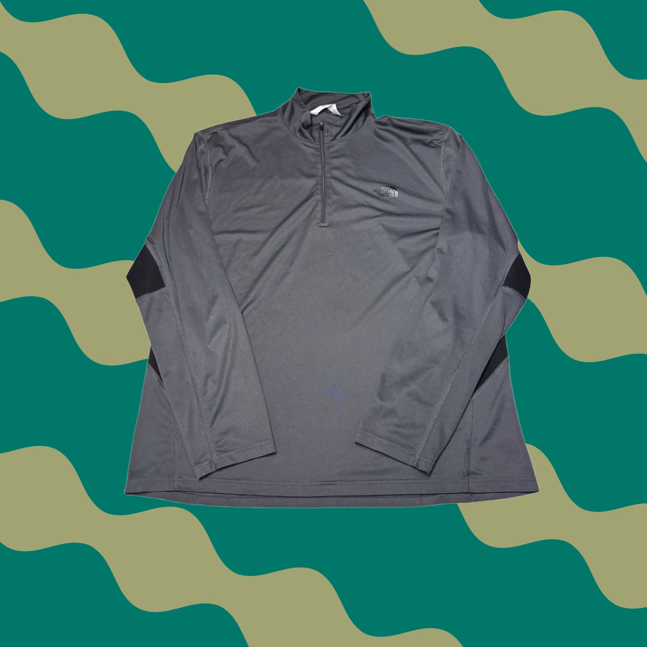 The North Face The North Face Mens VaporWick 1/4 Zip Pullover Gray XL Long Sleeve Size US XL / EU 56 / 4 - 1 Thumbnail