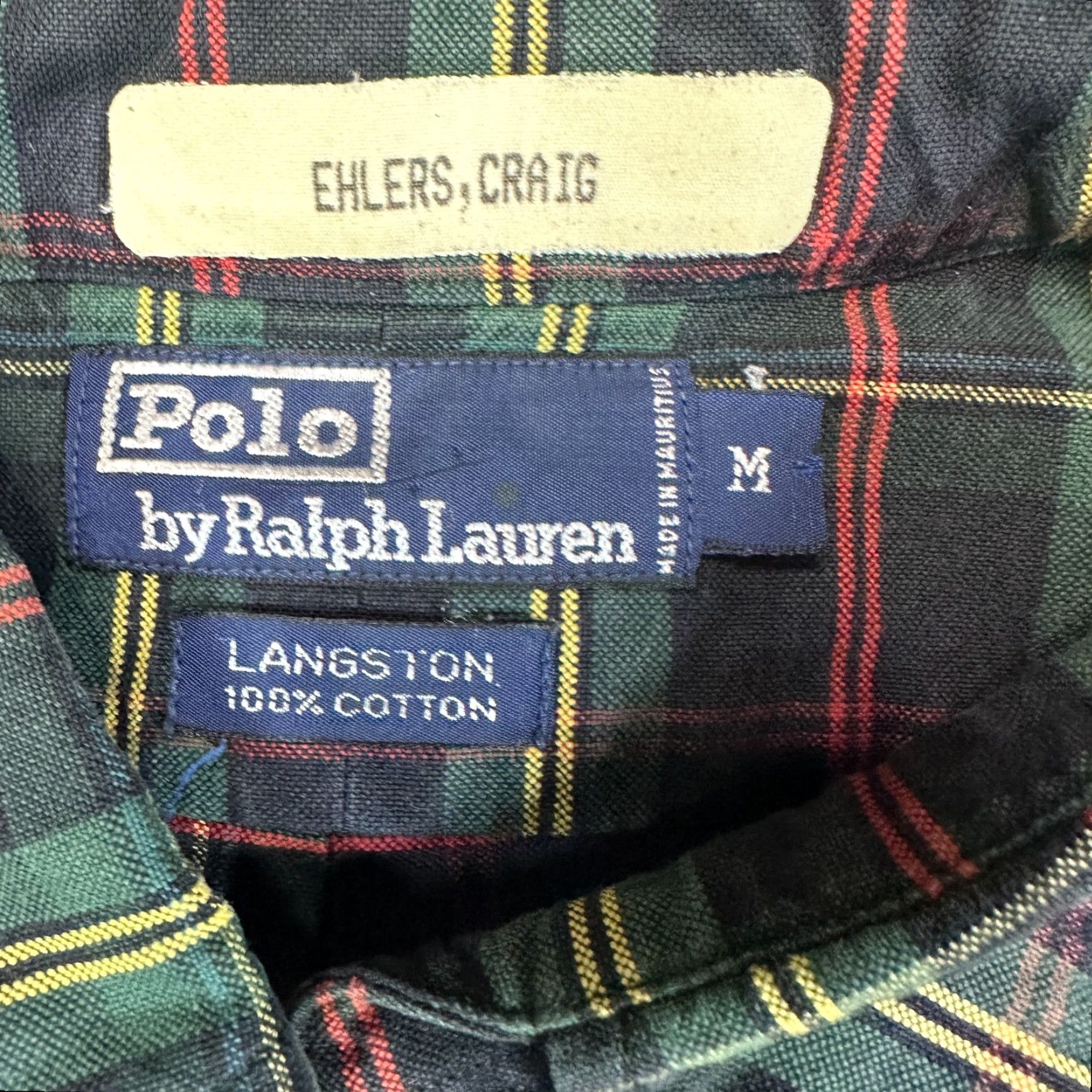 Polo Ralph Lauren VINTAGE Polo Ralph Lauren Long Sleeve Button Oxford Crown Polo Crest Mens Medium Size US M / EU 48-50 / 2 - 5 Thumbnail