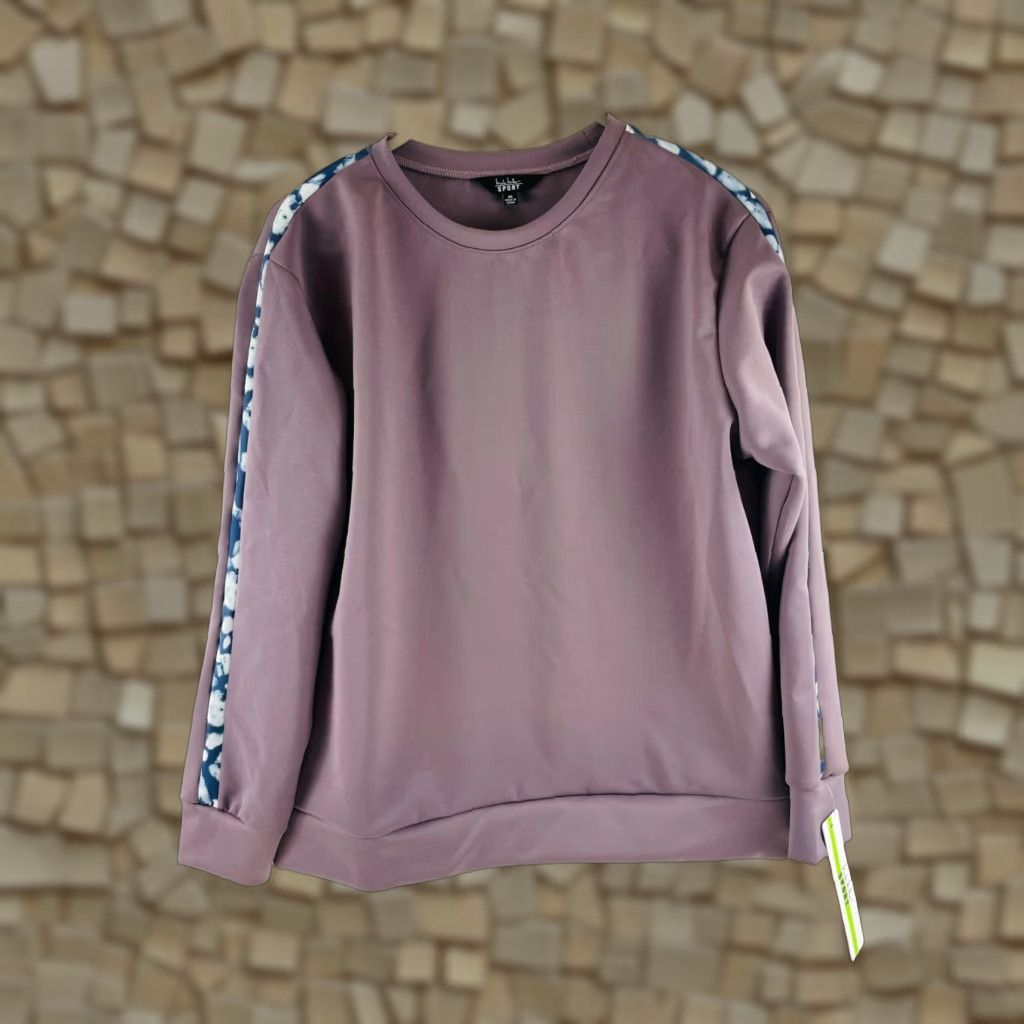 Nicole Miller Nicole Miller Sport Sweatshirt Pullover Size Medium Purple Tie Dye Long Sleeve Womens Size M / US 6-8 / IT 42-44 - 1 Thumbnail