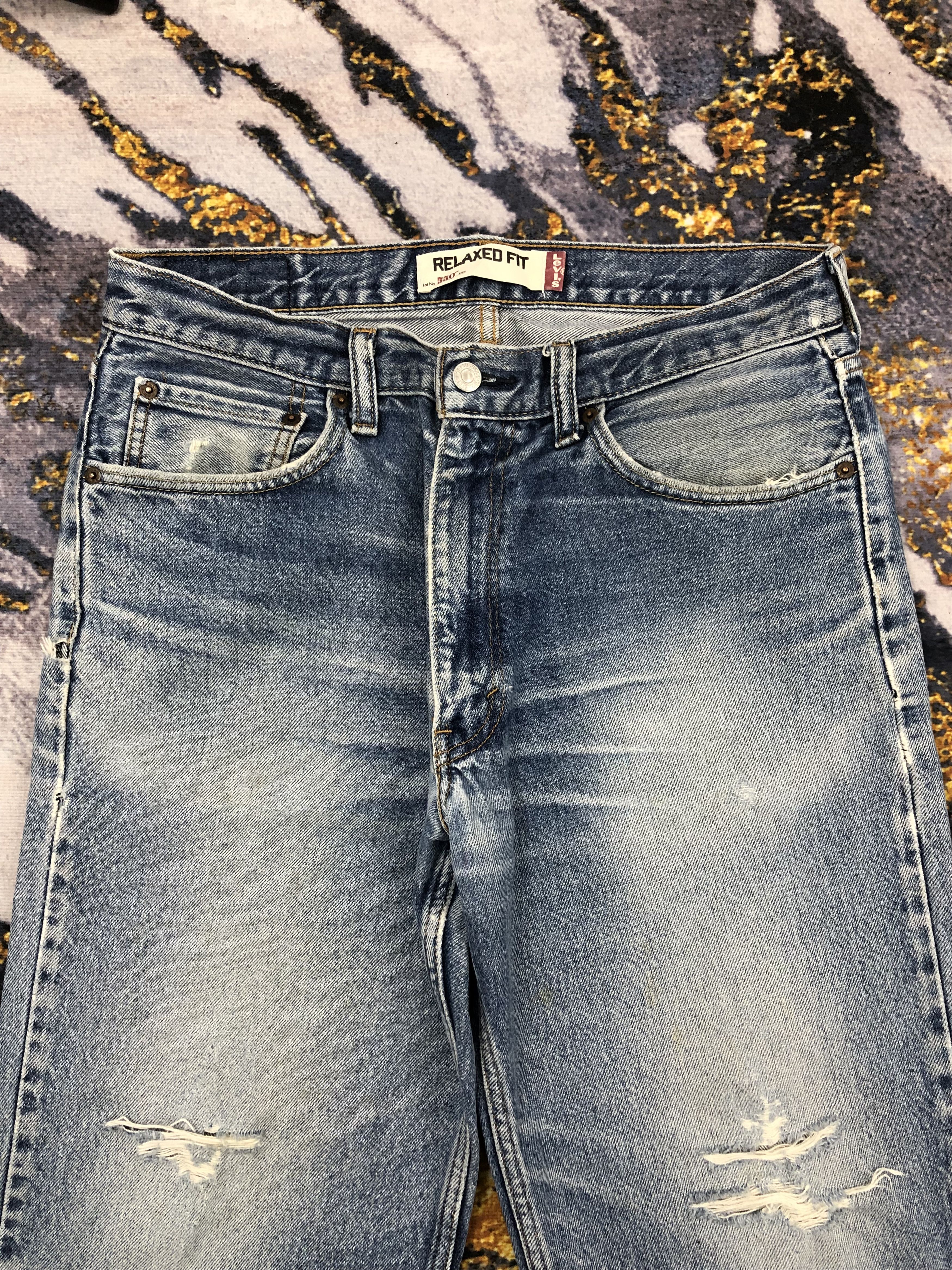 Levi's Vintage Levis 550 Faded Blue Jeans DPP0186 Size US 34 / EU 50 - 2 Thumbnail