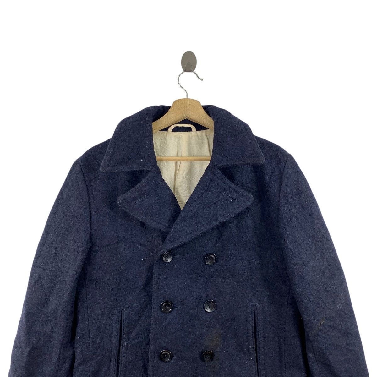 semanticdesign SEMANTIC DESIGN Japanese Brand Navy Duffle Coat Size US M / EU 48-50 / 2 - 2 Thumbnail