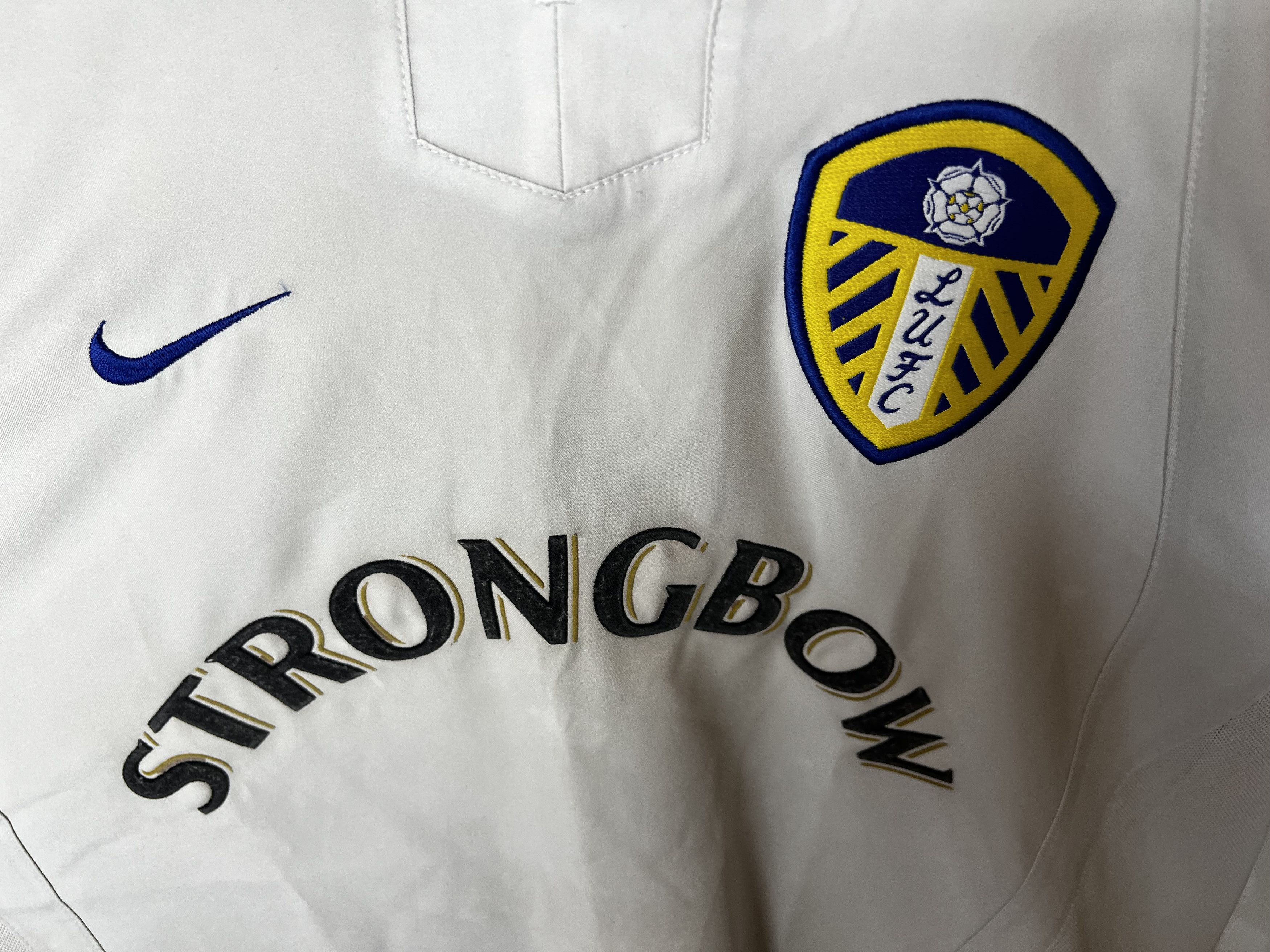 Nike LEEDS UNITED 2002 2003 HOME FOOTBALL SHIRT SOCCER JERSEY Size US XXL / EU 58 / 5 - 3 Thumbnail