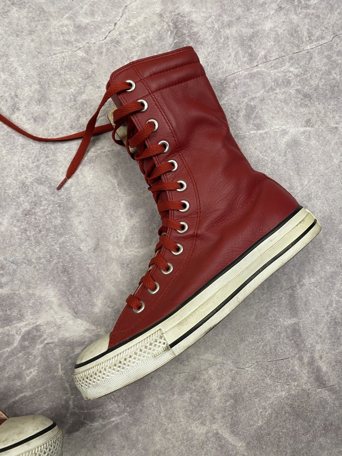 Converse Converse Y2K Vintage High Boxing Biker Moto Sneakers Lace-Up Size US 8.5 / IT 38.5 - 3 Thumbnail