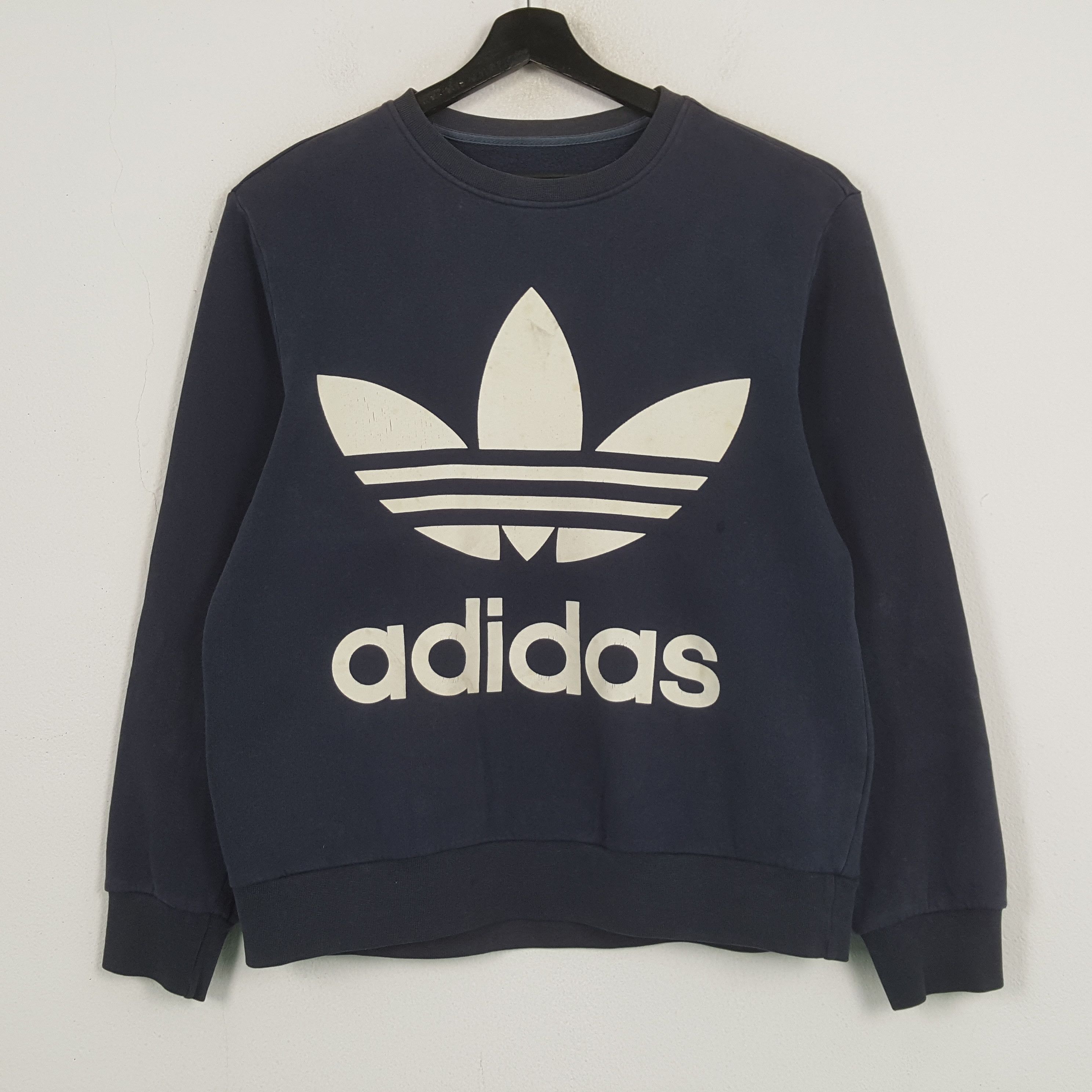 Adidas ADIDAS Big Logo Design Streetwear Sweatshirt C292N14 Size US M / EU 48-50 / 2 - 1 Thumbnail