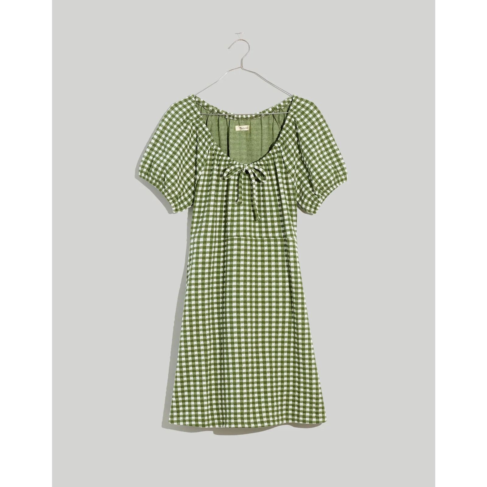Madewell Madewell Jacquard Mini Dress in Gingham Check Sz M Size M / US 6-8 / IT 42-44 - 4 Thumbnail