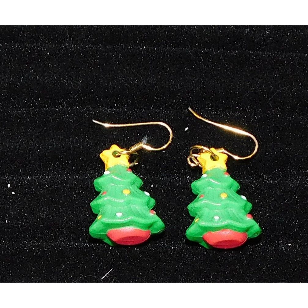 Other Festive Christmas Tree Earrings With Fishhook Backs Size ONE SIZE - 3 Thumbnail