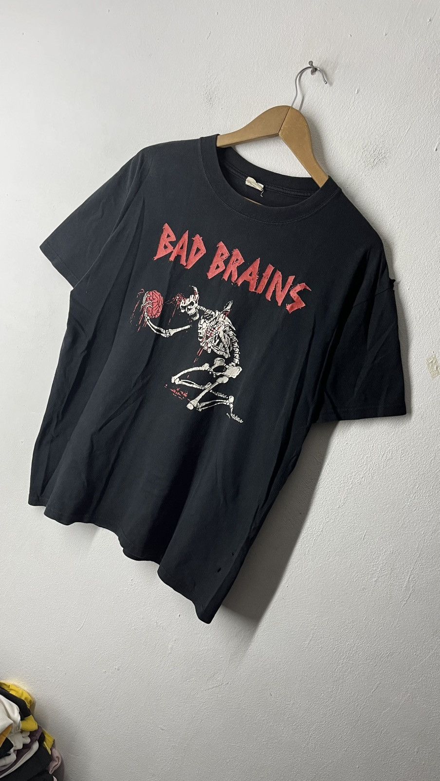 Band Tees VINTAGE BAD BRAINS SKELETON PUNK TEE Size US L / EU 52-54 / 3 - 7 Thumbnail
