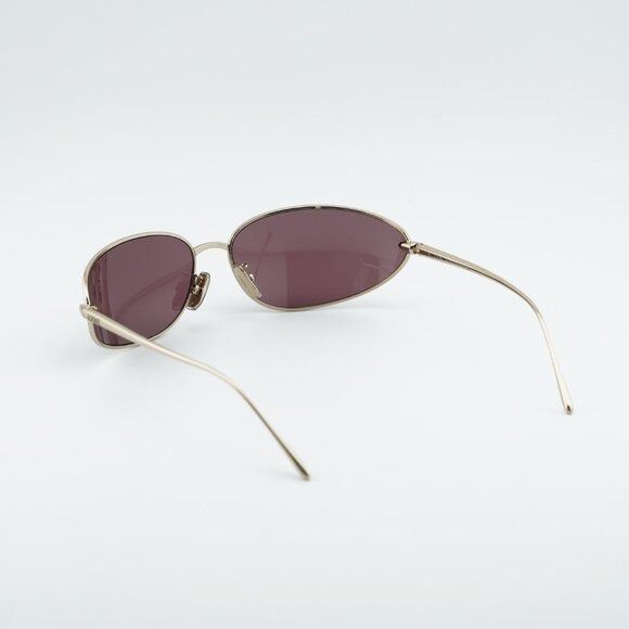 Loewe Loewe LW40164U 32U Sunglasses Gold Oval Frame, Purple Lenses Size ONE SIZE - 10 Thumbnail