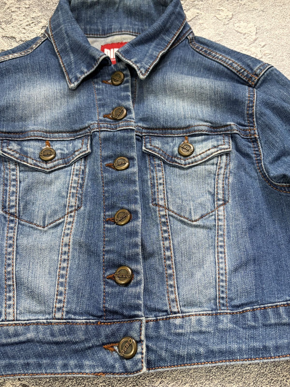 Diesel Diesel Vintage Cropped Denim Trucker Jacket Y2K S/M Size M / US 6-8 / IT 42-44 - 6 Thumbnail