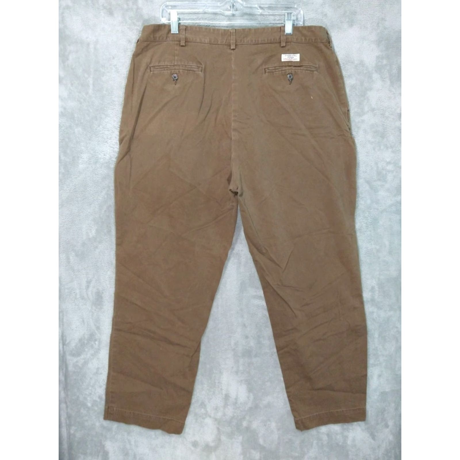 Polo Ralph Lauren Polo Ralph Lauren Chino Pants Men 40x30 Brown Flat Front Mid Rise Cotton Casual Size US L / EU 52-54 / 3 - 2 Thumbnail