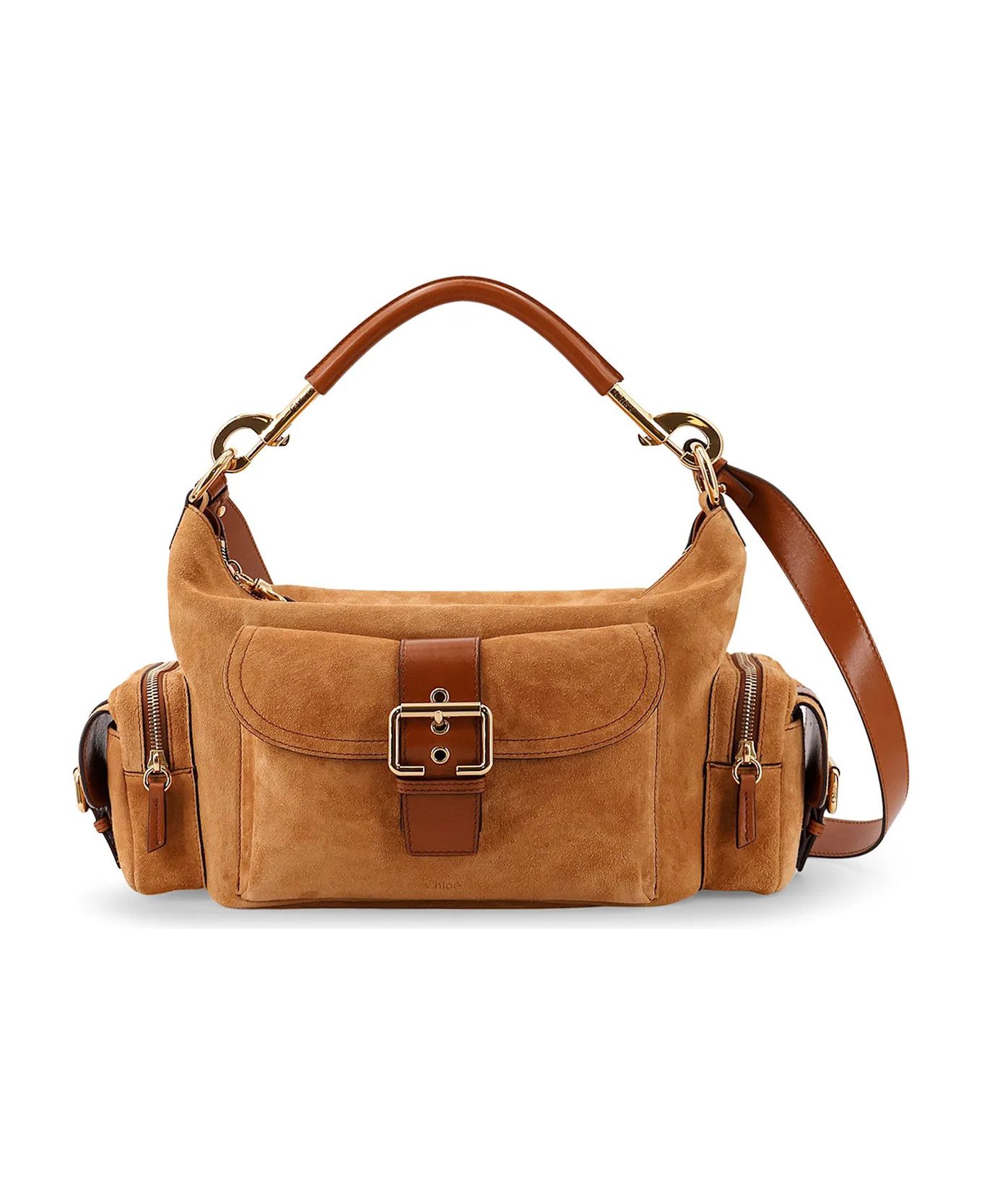 Chloe o1loc1c10126 Size: OS / Medium Double Carry Bag in Tan Size ONE SIZE - 1 Thumbnail