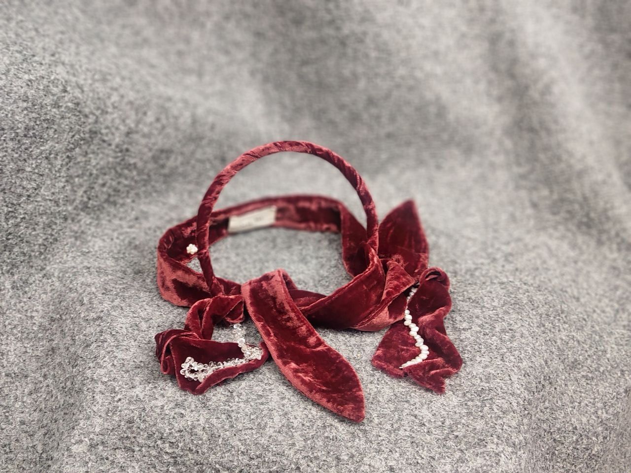 Japanese Brand Peng Tai Silk Hair band tie velvet Accessories Collection Size ONE SIZE - 7 Thumbnail