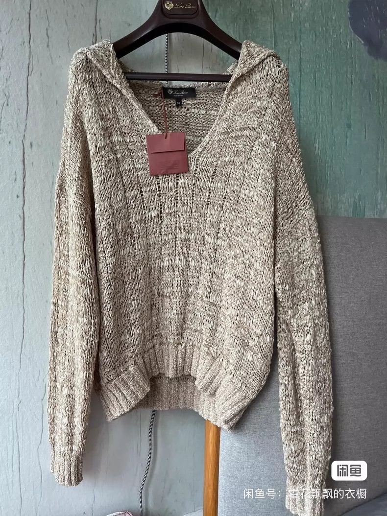 Loro Piana LORO PIANA Silk boat collar knit sweater Size XS / US 0-2 / IT 36-38 - 8 Thumbnail
