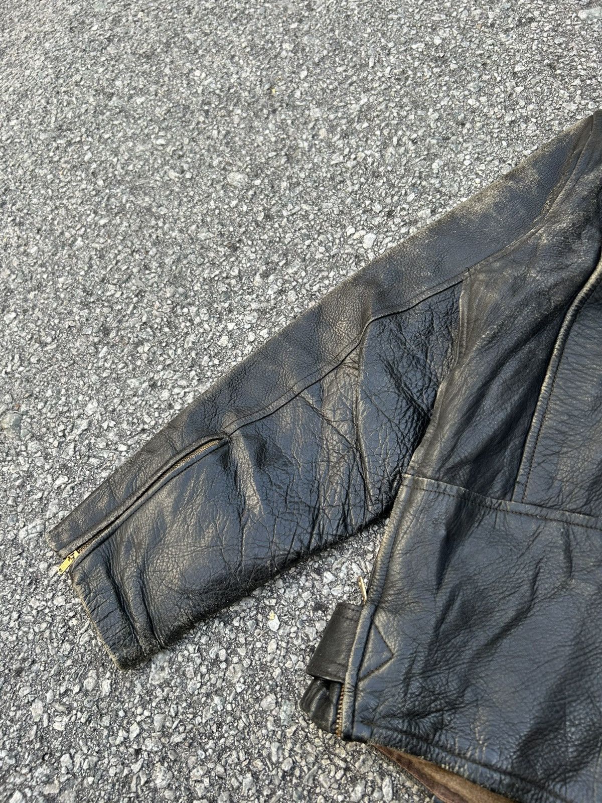 Other Vintage Avant Garde Punk Leather Jacket Size S / US 4 / IT 40 - 14 Thumbnail